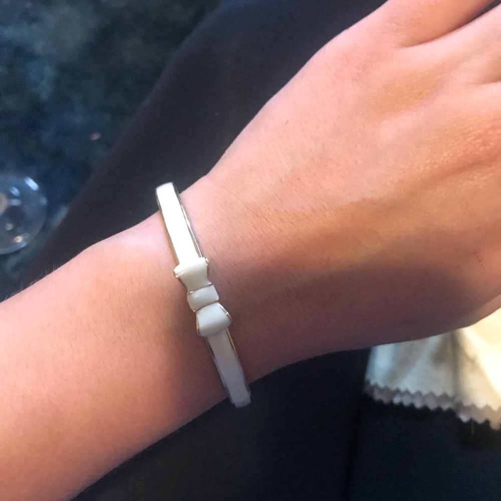 Cream/Off White Kate Spade Bow Bangle